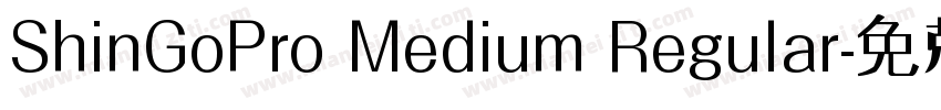 ShinGoPro Medium Regular字体转换